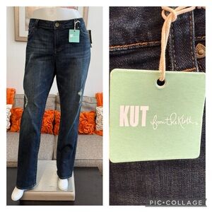 ❣️🆕 KUT FROM THE KLOTH Maribel Straight Leg Distressed Jeans❣️
